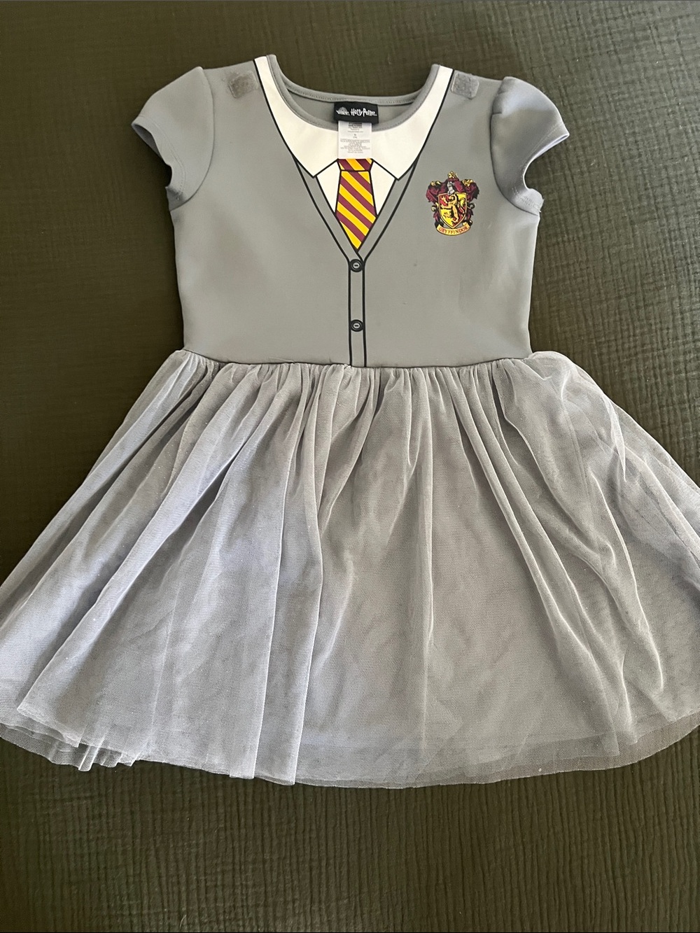 Harry Potter Gryffindor Grey Tulle Kids Dress